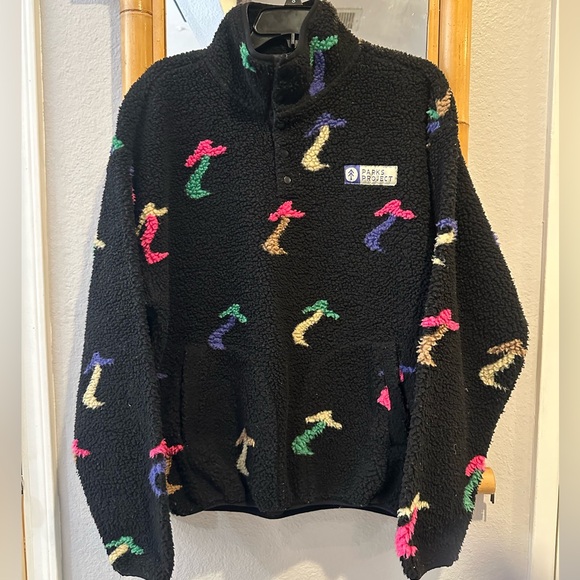 Parks Project Dancing Shrooms Trail Pullover / EUC / NUULY - Picture 14 of 16